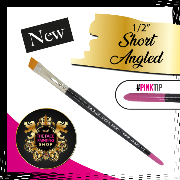 The Face Painting Shop Short 1/2 Angled Brush (HALF SHORT ANGLED)